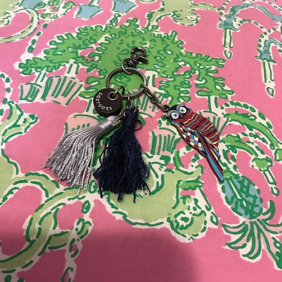 Sakroots Accessories - Sakroots Bohemian Owl & Tassel Key chain